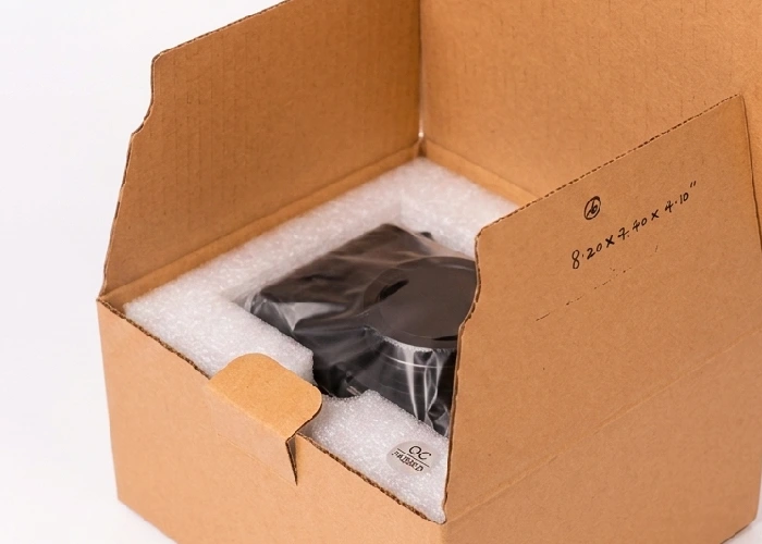 Secure product inside the shipping box for delivery