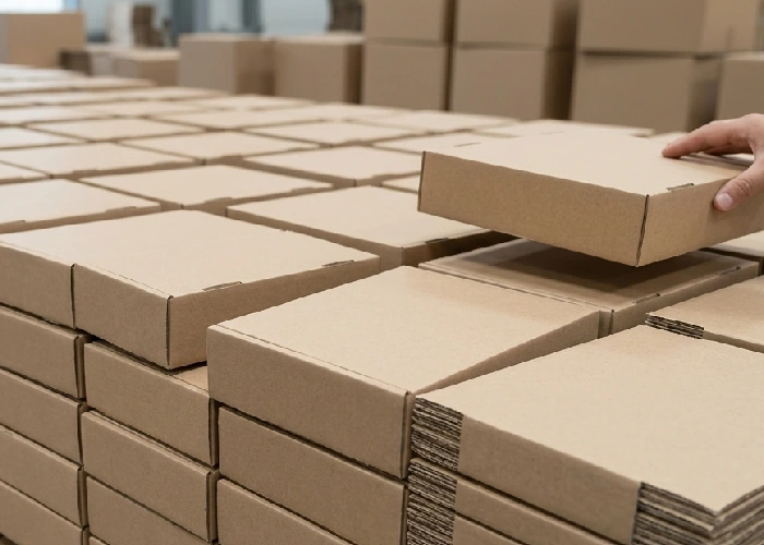 Recyclable eco friendly packaging boxes for retail brands.